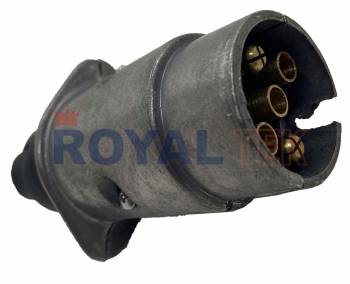 ENCHUFE PARA ACOPLADO ROYALTEK TIPO BOSCH DE 5 CONTACTOS (METALICA) - SOLO ENCHUFE ---